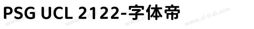 PSG UCL 2122字体转换